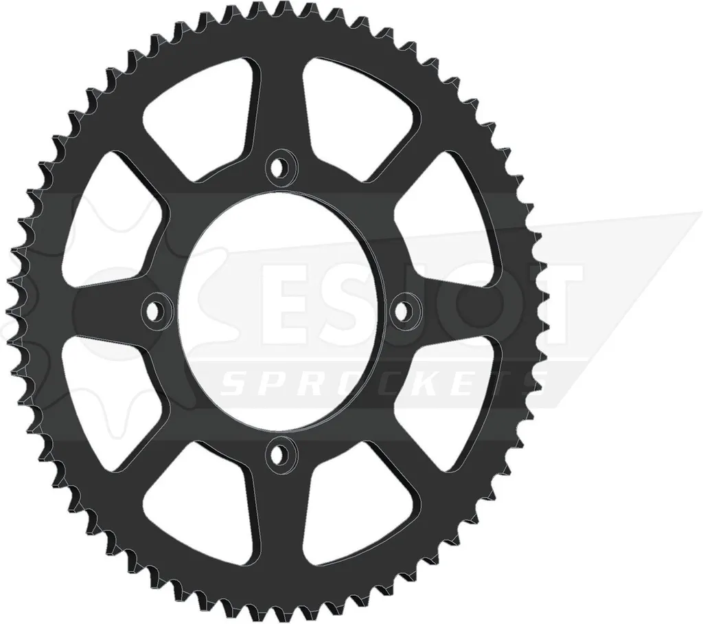 Pignon Esjot 15087 en acier ultra résistant 57 dents transmission 428