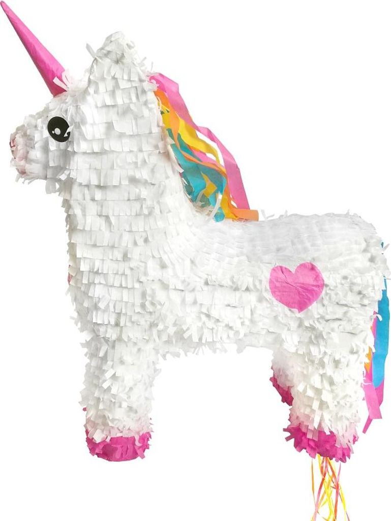 Dekorative Einhorn-Piñata zum Zerschlagen 9 x 13 x 55 cm Produktbild 