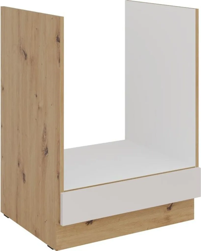 Meuble bas de cuisine pour plaque de cuisson 60 cm NICOLA cachemire