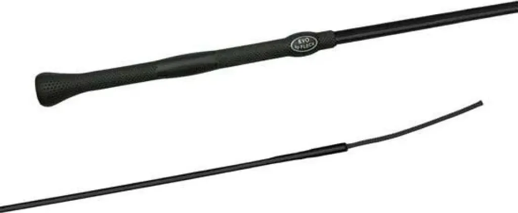 Cravache de dressage pour aides précises noire 120 cm poignée Evo-grip