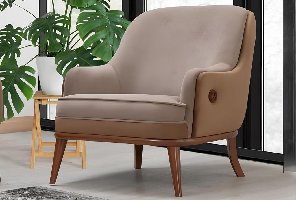 Schlichte Ästhetik – ein moderner Sessel für Gemütlichkeit im Wohnzimmer