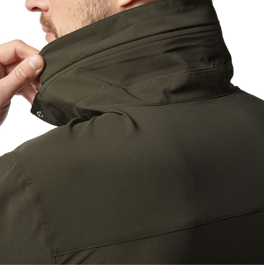 Craghoppers NosiLife Herren Outdoor Hemd NL Pro LS Shirt mit UV Schutz 50+, Größe:S, Farbe:Dark Khaki