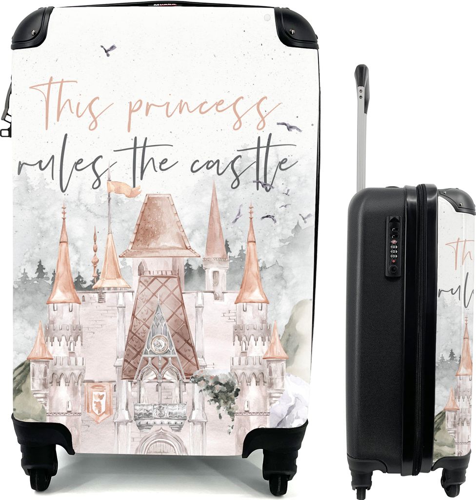 MuchoWow® MuchoWow® Koffer Handgepäck Trolley Rollkoffer Produktbild 