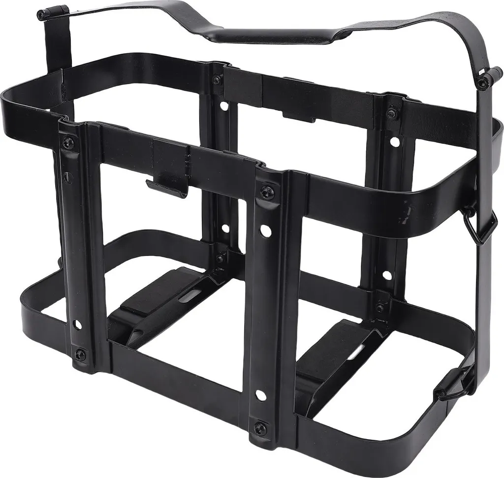 Fixation bidon de gaz 20L pour 4x4 et remorque, support acier avec verrou