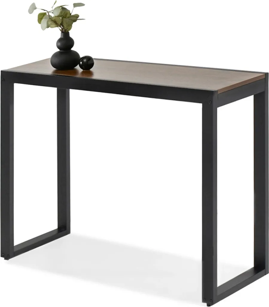 Petite console KRUM noyer et noir - Gain de place pour couloir et salon