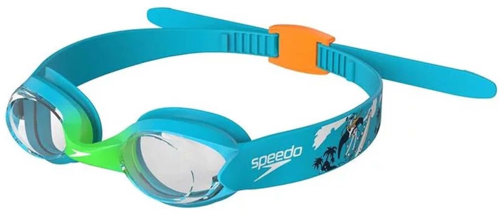 Speedo Schwimmbrille blau grün Kleinkinder UV-Schutz Produktbild 