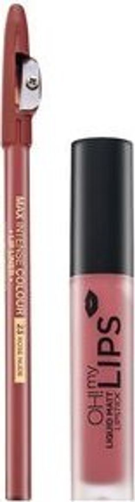 Eveline OH! My Velvet Lips Matt Lip Kit Lippenset für einen matten Effekt 03 Rose Nude 4,5 ml