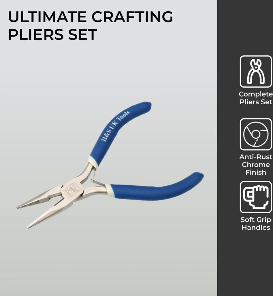 H&S Set de 3 Pinces à Bijoux de Précision pour Création et Modélisme - 4