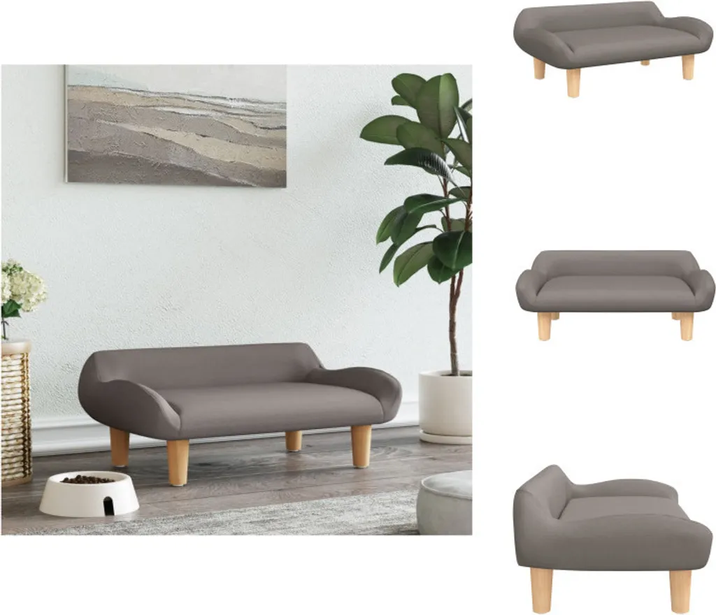 Culla per Cani vidaXL Taupe 70x40x24 cm - Un Abbraccio per il tuo Pet