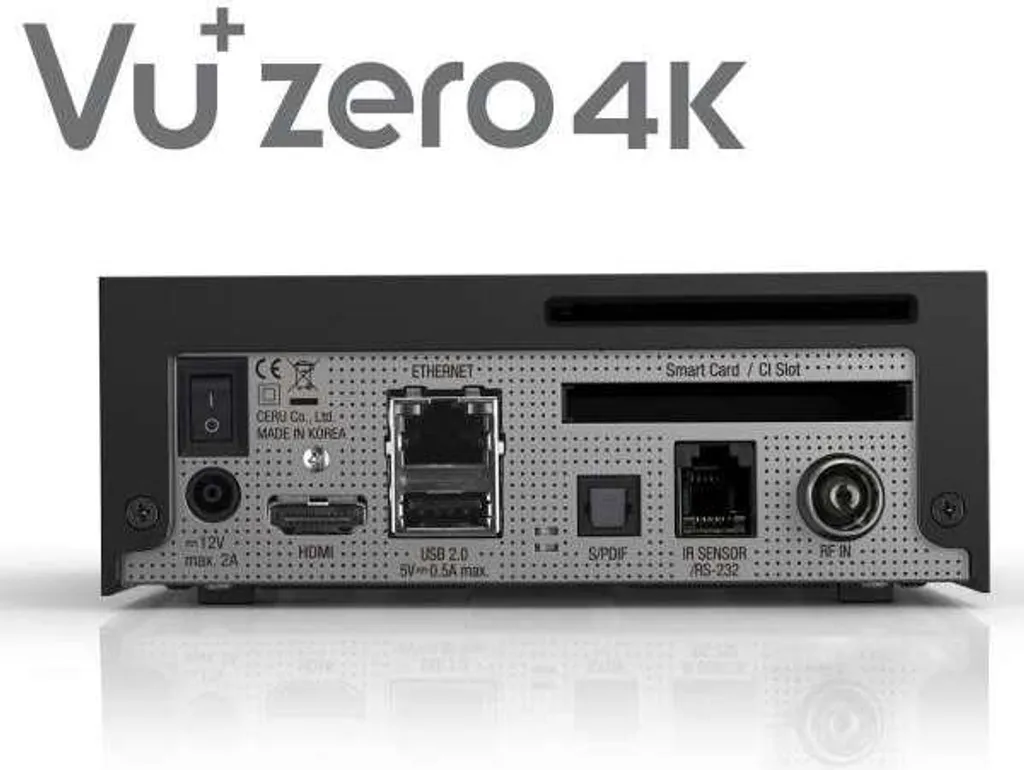 Décodeur TV VU+ ZERO 4K Tuner DVB-C/T2 Récepteur Satellite et TNT Linux UHD - 9