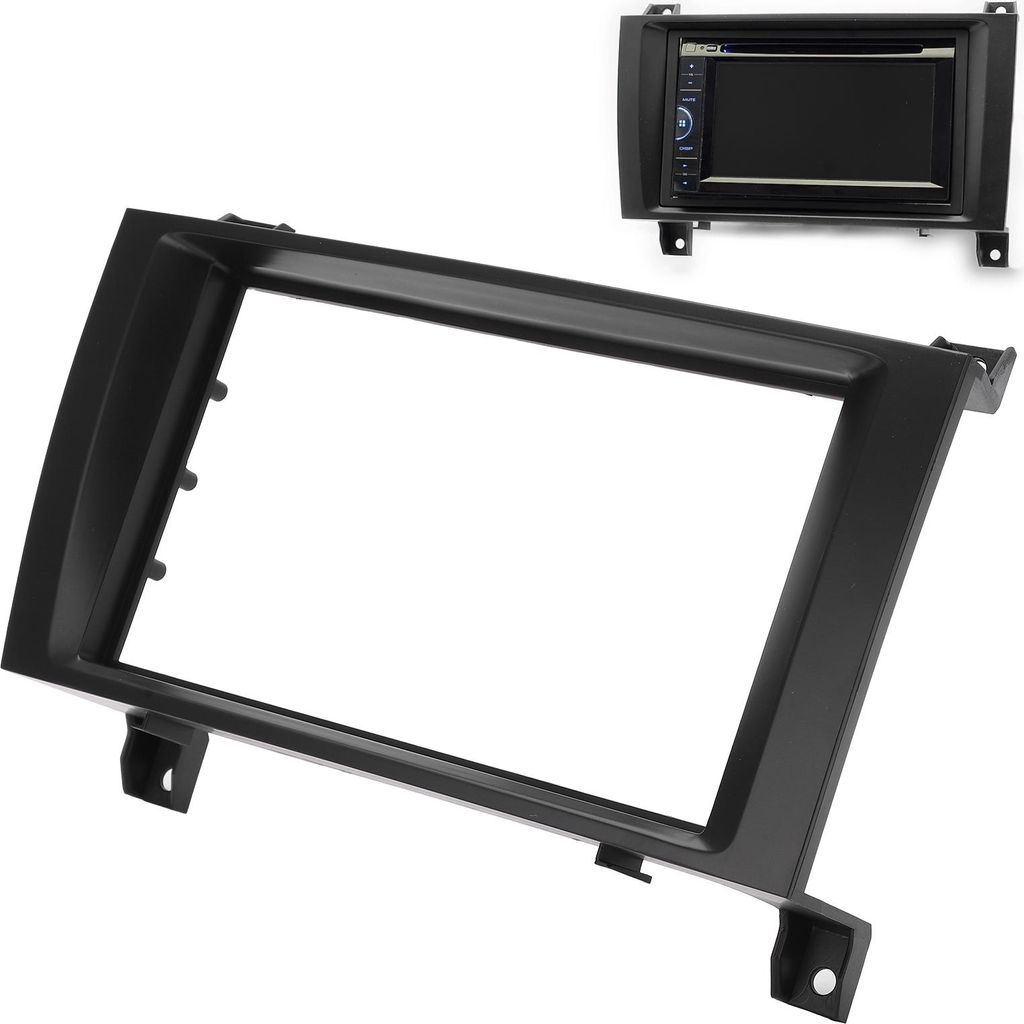 2Din Central Control CD Radio Blende Armaturenbrett Ersatz für MERCEDES-BENZ SLK R171 2004-2011