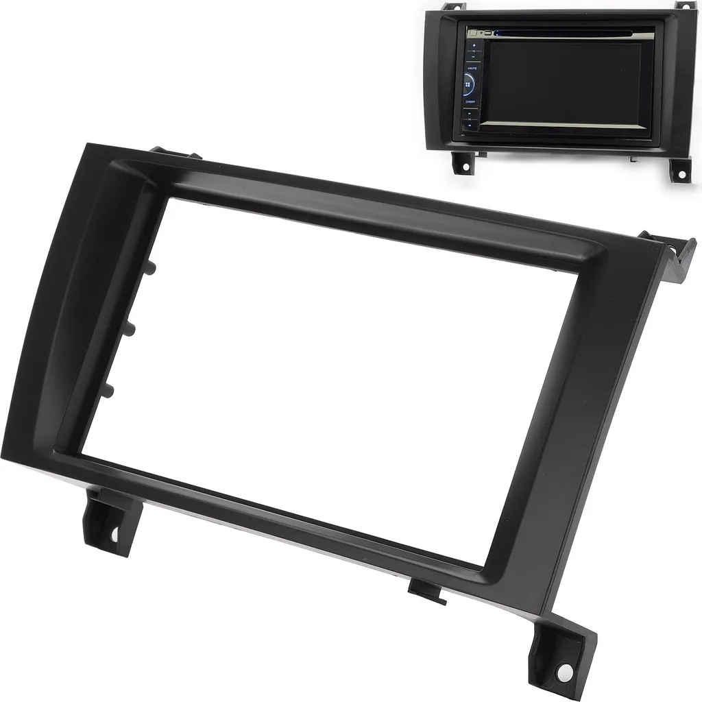 Façade Radio 2Din pour Mercedes-Benz SLK R171 2004-2011 Blende CD