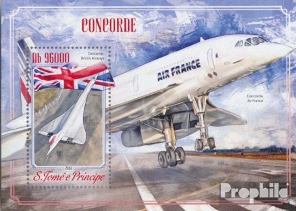 Briefmarken Sao Tome e Principe 2014 Mi Block 1041 (kompl. Ausgabe) postfrisch Concorde