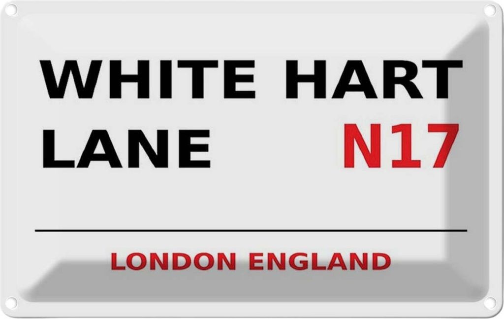 vianmo Blechschild 12x18 cm England White Hart Lane N17 Abenteuer Reisen Urlaub
