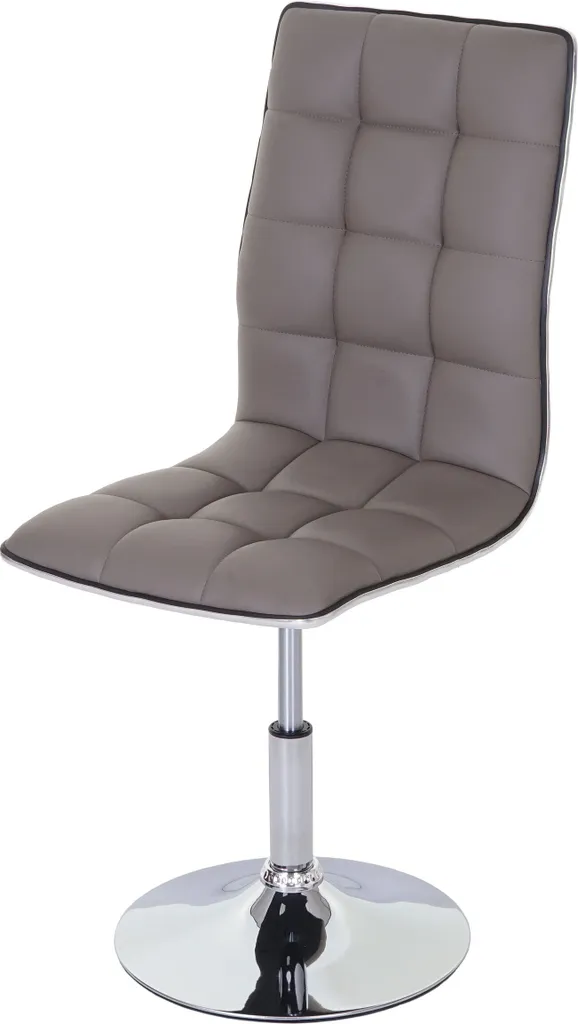 Sedia Pranzo HWC-C41: Comfort Girevole Grigio Tortora per la Famiglia