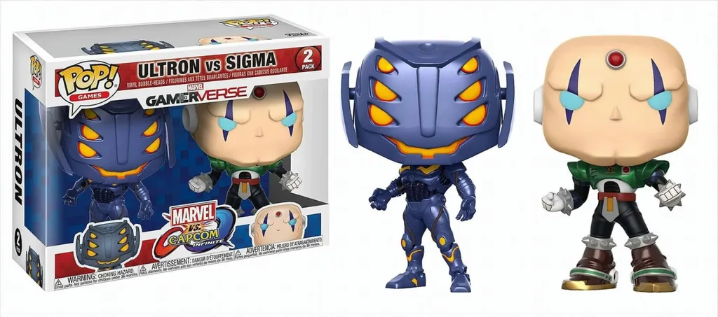 Funko Pop Ultron vs Sigma GamerVerse Marvel vs Capcom Pack 2 Figurines