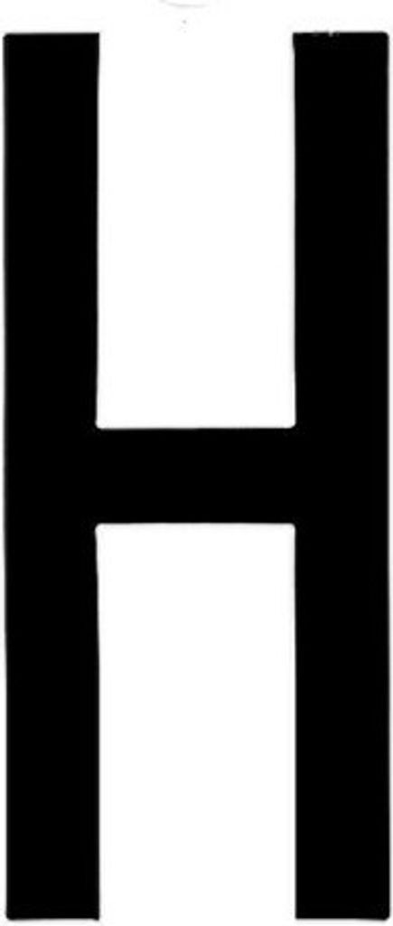 Klebebuchstabe Lampa alphanumerische 80x35 mm - H