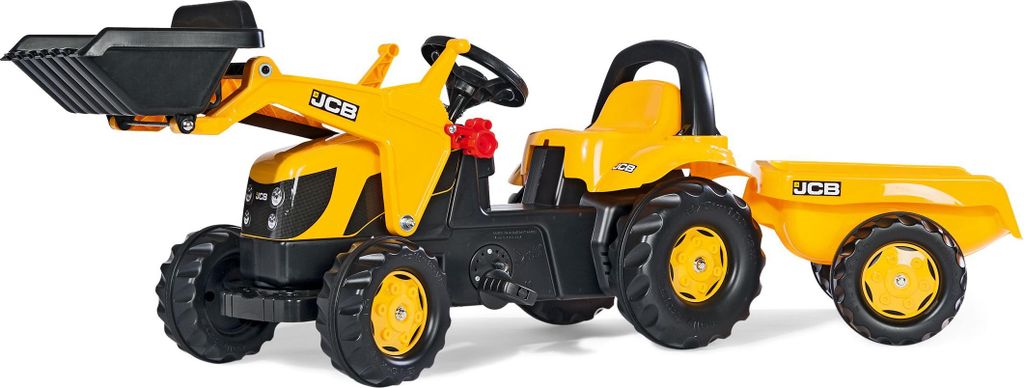 Rolly Toys traktor na pedały JCB z przyczepą + ładowarka Zdjęcie produktu 