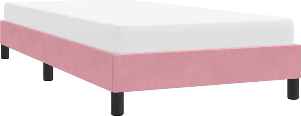 Maison Exclusive - Bettgestell ohne Matratze Rosa 90x210 cm Samt