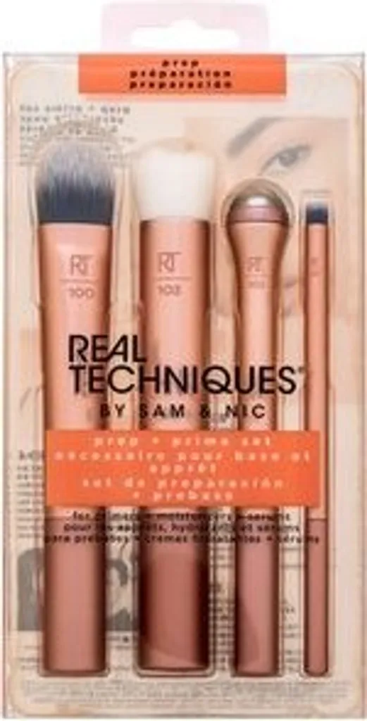 Kit Maquillage Real Techniques pour Appliquer Base et Soin Visage 4 en 1
