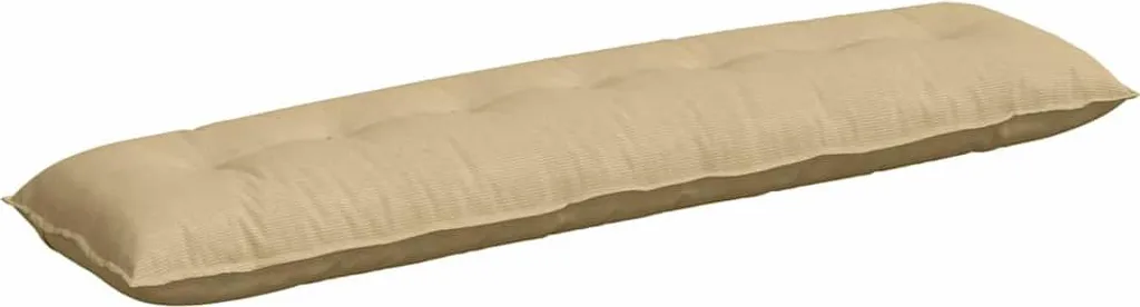 vidaXL Cuscino di schienale grigio-verde 200 x 50 cm in tessuto a coste