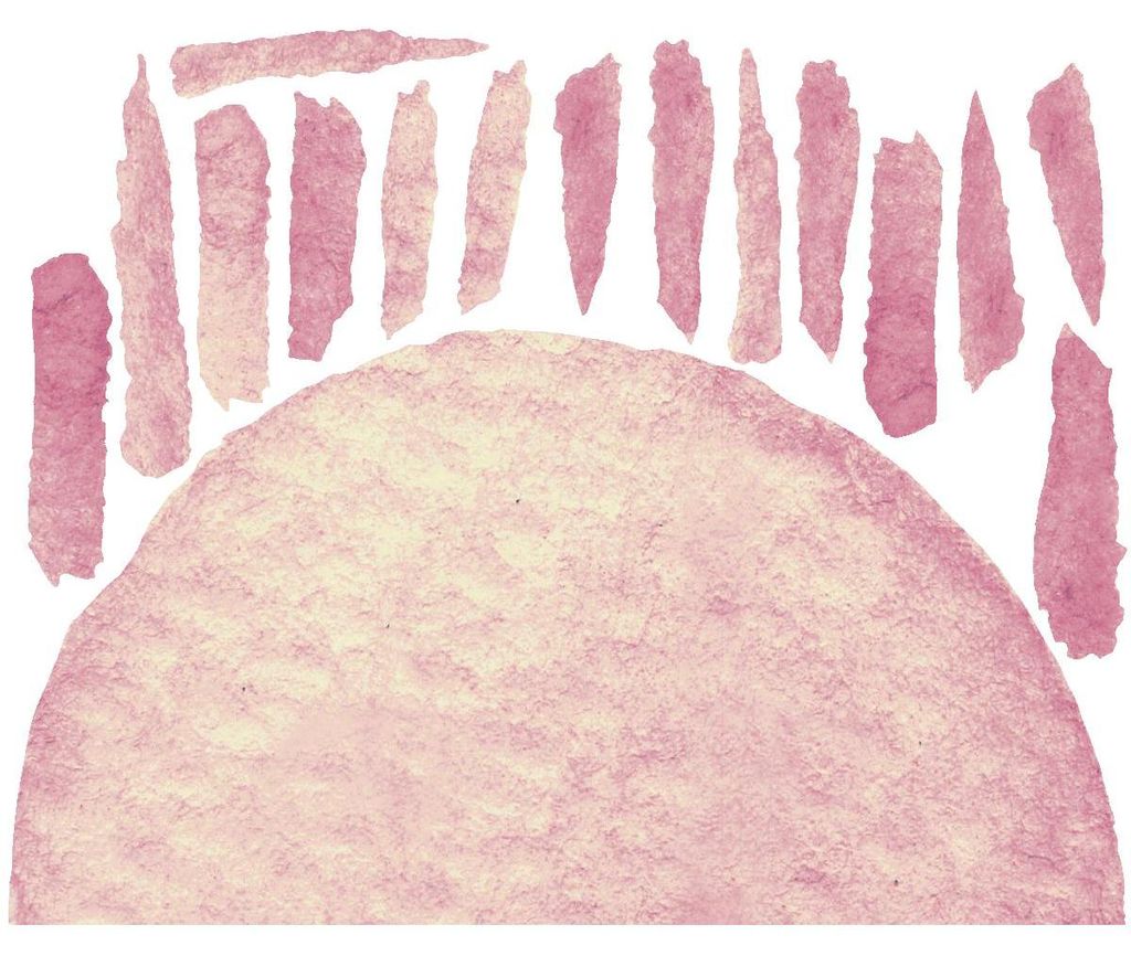 Vorgekleisterte Vliestapete mit großflächigen Wandbildern – PINK SUNSET – 90 x 110 cm