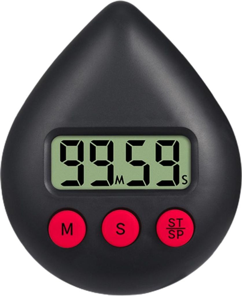 Tragbarer digitaler Duschtimer in Tropfenform fš¹r Badezimmer und Kš¹che