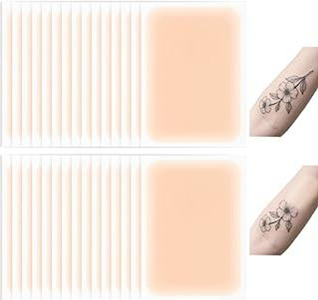Dcsfadq 30 Stück Tattoo Cover up Pflaster, Tattoo Abdecken Wasserfest Leicht Atmungsaktiv Tattoo Abdeckpflaster Tätowierungen Narben Muttermal Un...