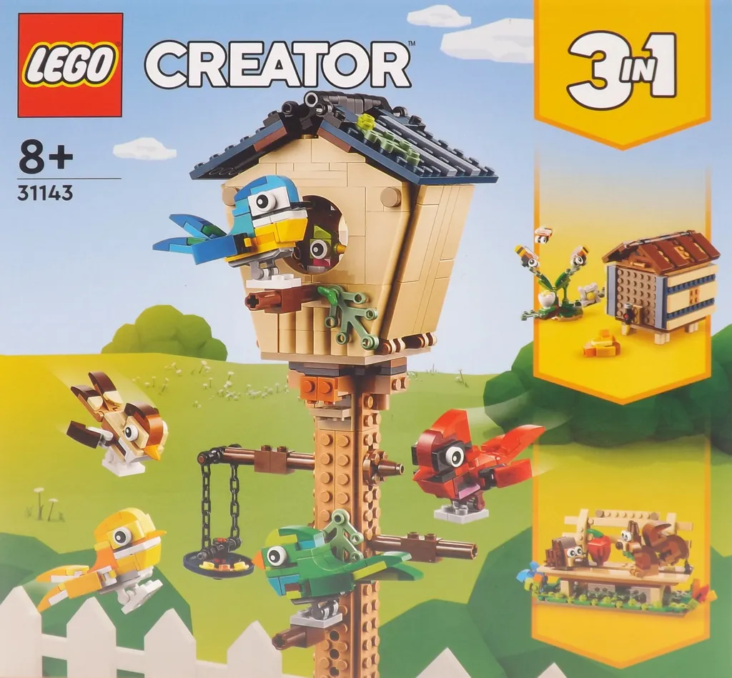 Maisonnette à oiseaux LEGO Creator 31143 - Jeu de construction 3-en-1 - 10