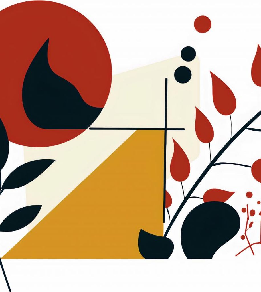 Plakat 75x100cm Feuer und Flora