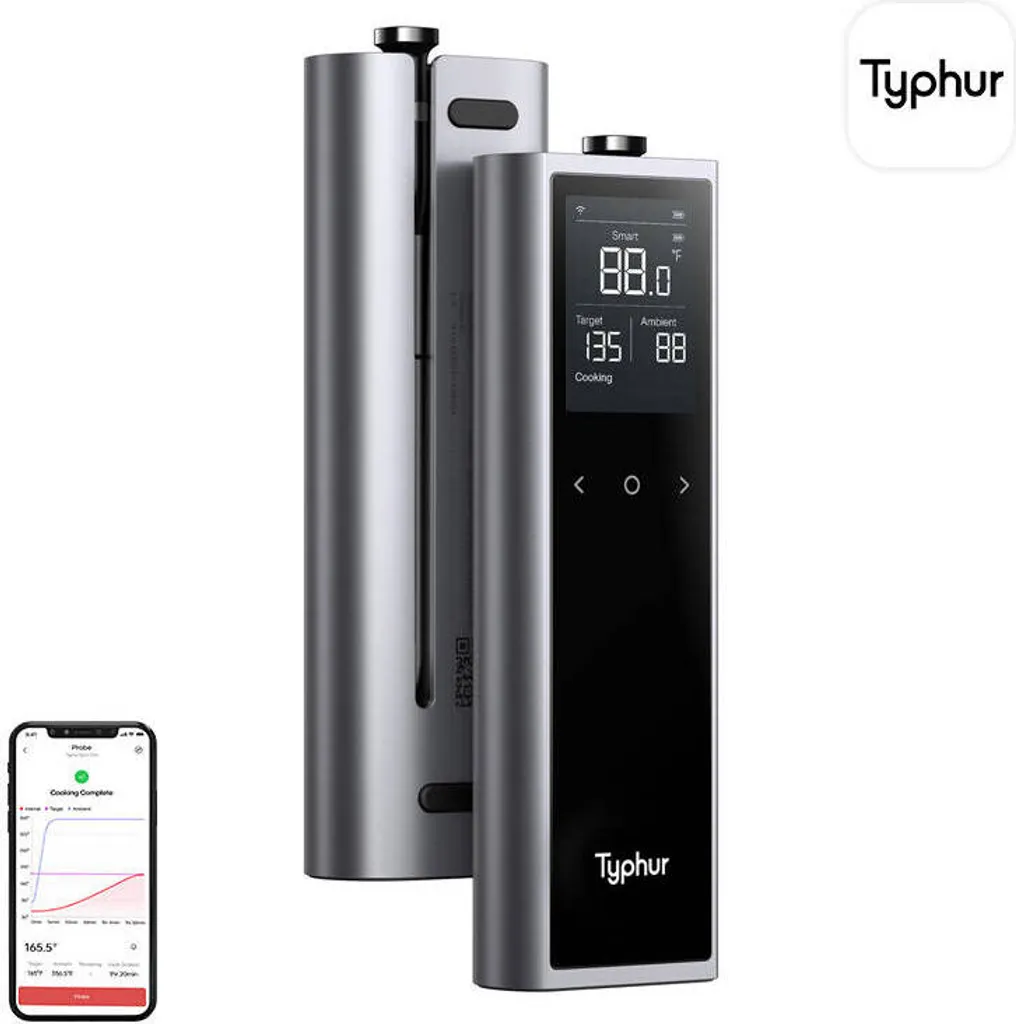 Typhur Sync One Thermomètre sans fil Connecté avec Alerte de Cuisson