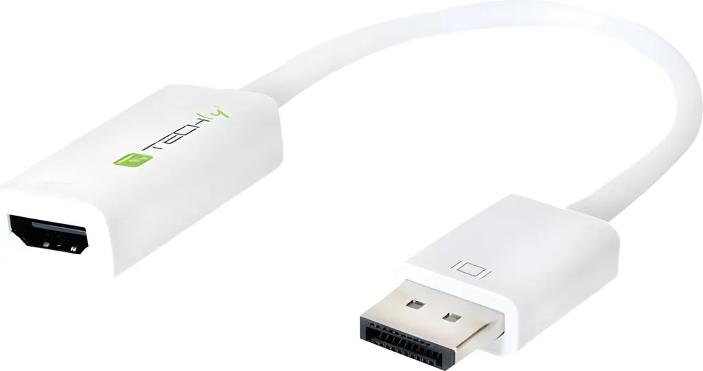 Techly Adaptateur DisplayPort 1.2 Mâle vers HDMI Femelle 15cm - ICOC-DSP-H12