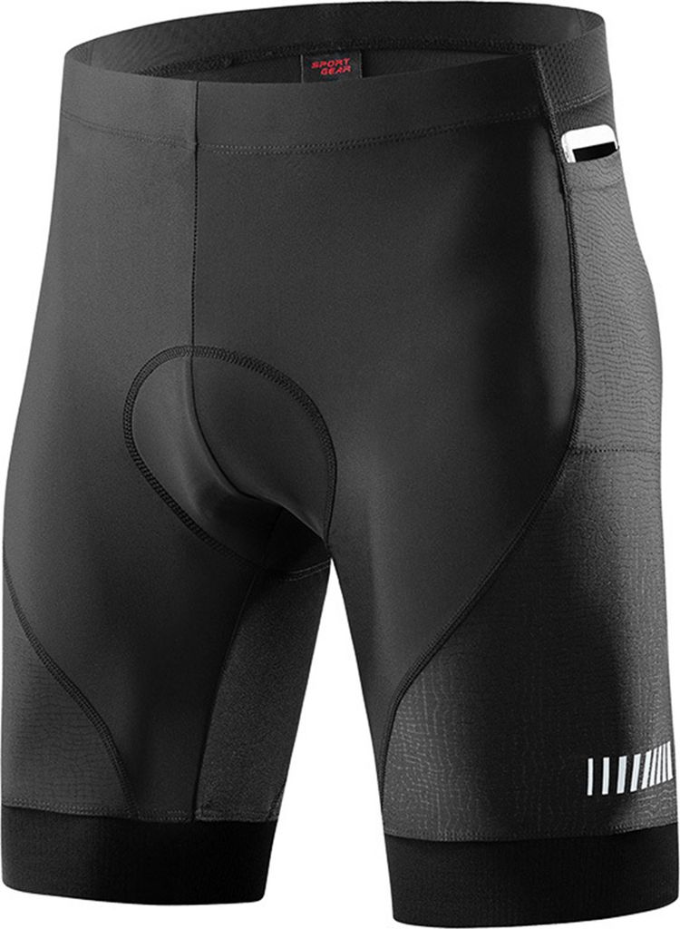 Herren-Fahrradshorts mit Polsterung, atmungsaktiv und schwei?verdunstend, Silikonkissen, Mountainbike-Shorts, Radhose fš¹r M?nner