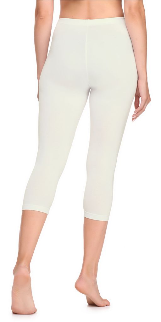 Ladeheid Damen 3/4 Leggings Aus Baumwolle - Bequeme Capri-Leggings Für Alltag & Sport