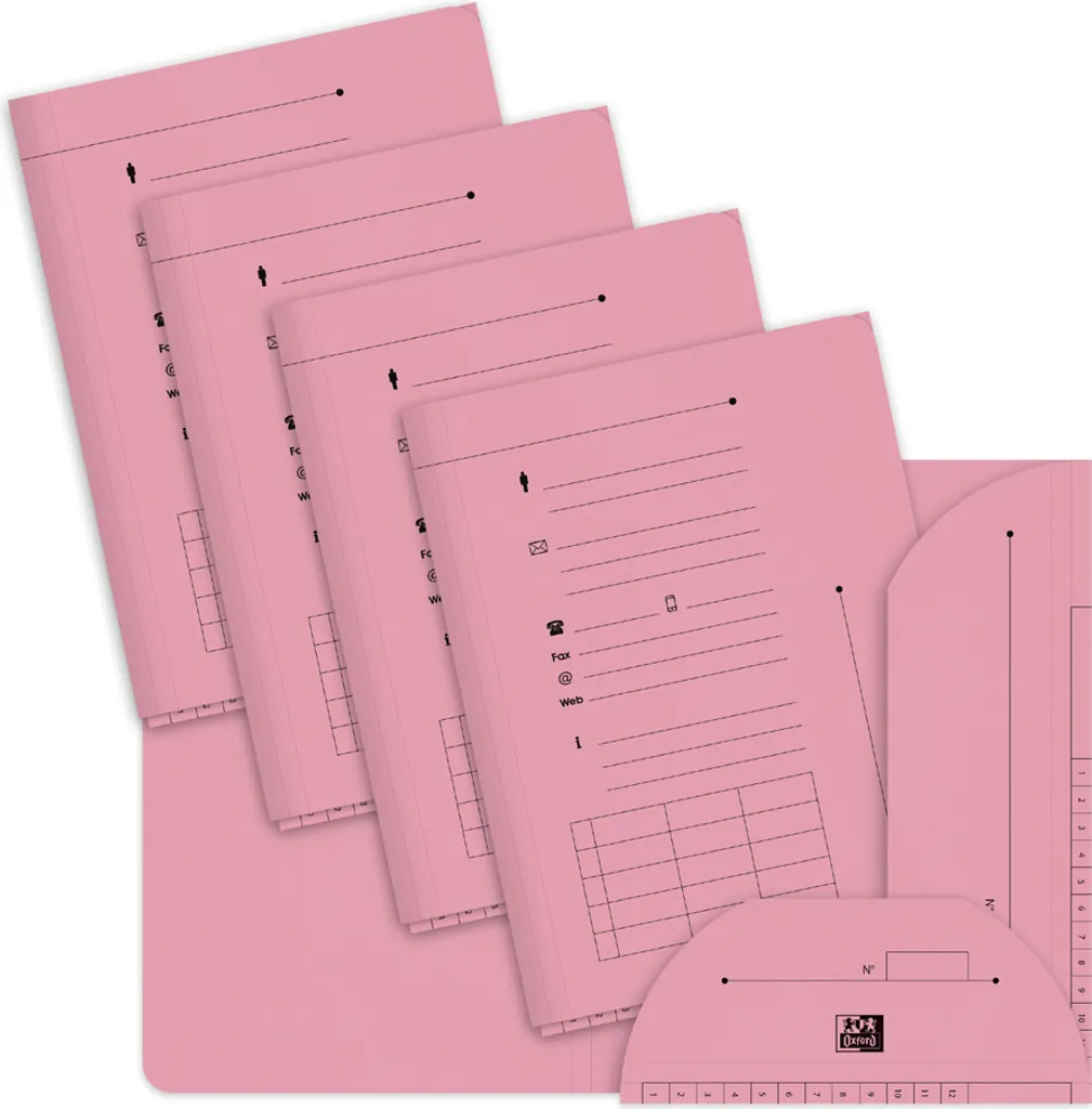 Dossier de classement rose ELBA HV 240g - Chemise à rabats pour papier A4