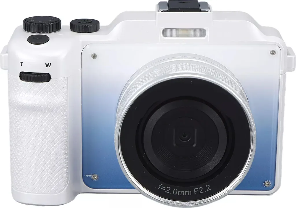 Appareil photo numérique 4K 48MP INF avec zoom 18X et autofocus Blanc