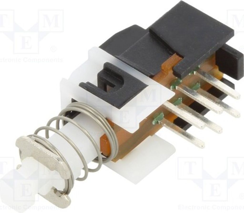 1x Schalter Druck Kontakte: Messing PHB2UOATS1A Stard-Schalter 1A/15VDC ON-(ON) Pos: 2