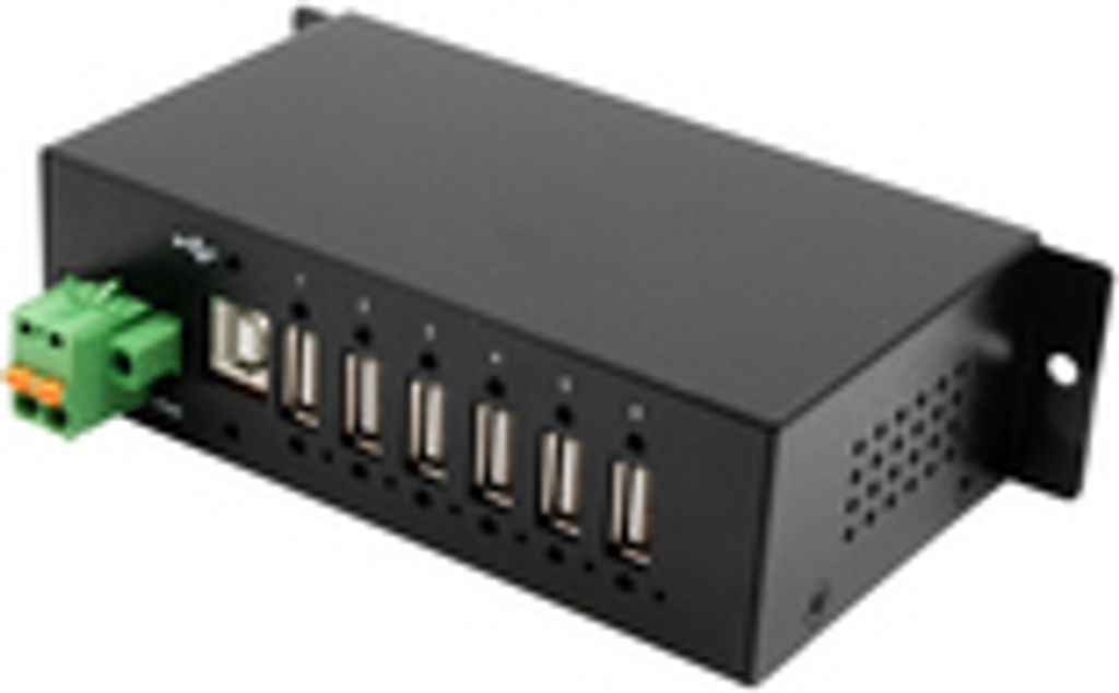EXSYS EX-1596HMVS, USB 2.0 Type-B, USB 2.0, 480 Mbit/s, Schwarz, Metall, 1,8 m