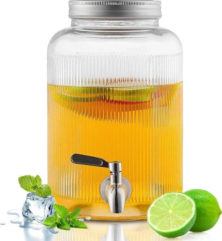 Distributeur de boissons 4L en fer - Fini les bouteilles qui coulent