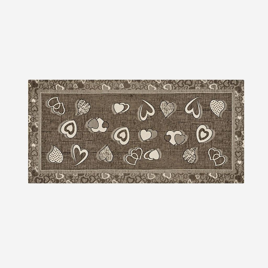 Lovely Slate - Waschbarer rutschfester Küchenläufer