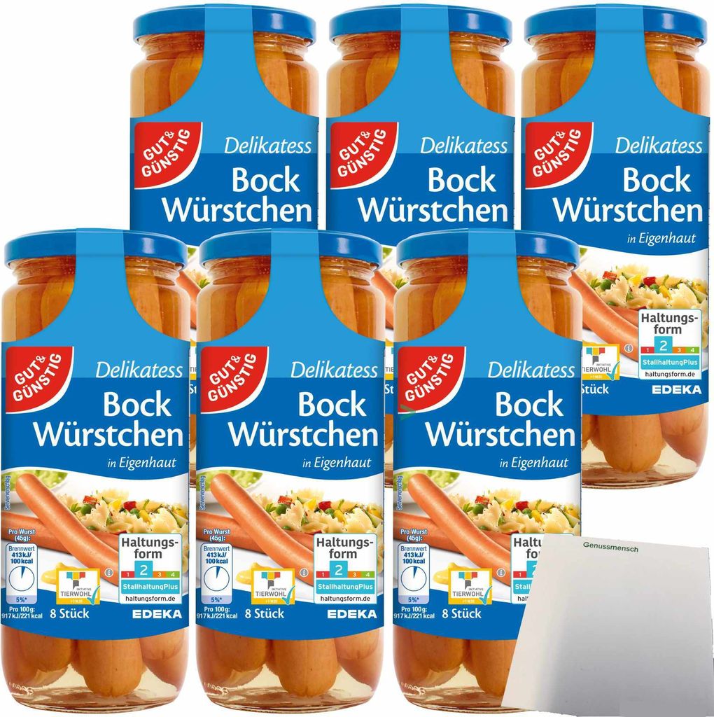 Gut & Günstig  Bockwürstchen in Eigenhaut Spitzenqualität Produktbild 