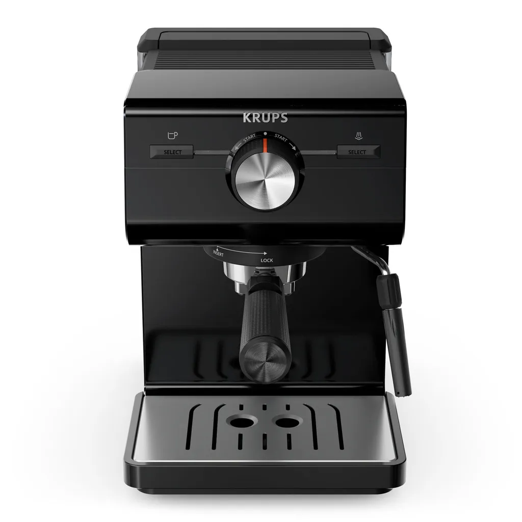 Krups XP 381810 Authentique Cafetière Inox avec Buse Cappuccino