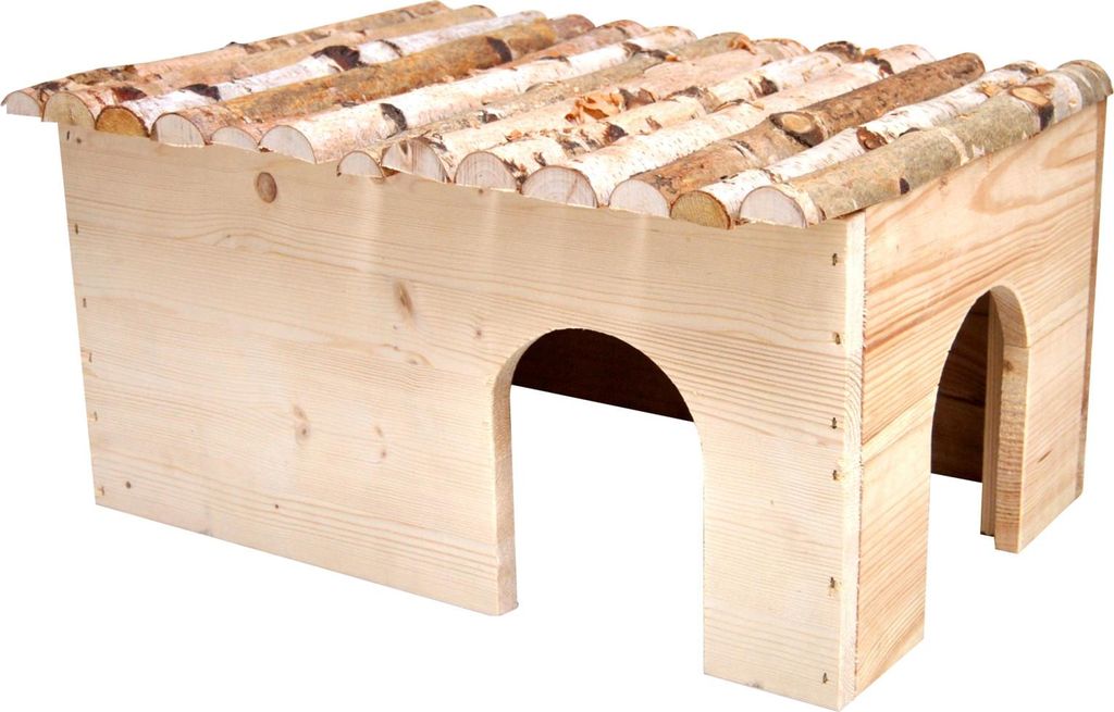 Ollesch Nagerhaus Hagar XL 50x25x33 cm, mit Birkendach Produktbild 