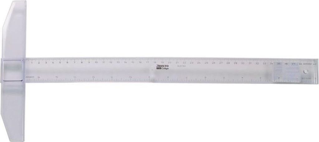 Reißschiene Geocollege Polystyrol 400mm Packung mit 5 Stück