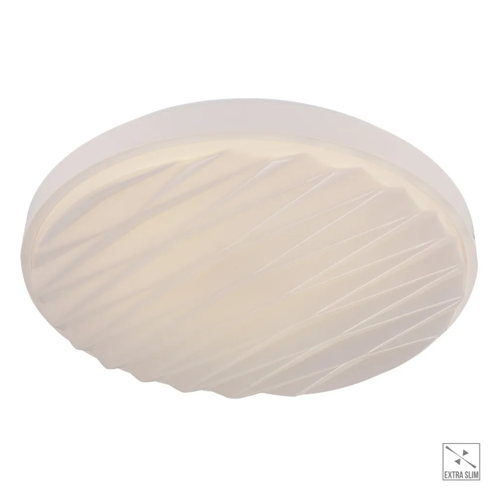 Plafonnier LED JASPER 32W 4000K Blanc en Plastique Ø48,5cm pour Salon