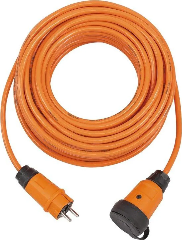 Rallonge de chantier 10m H07BQ-F 3G1.5 orange IP44 haute résistance