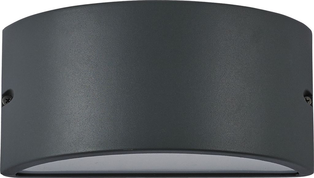 Moderne Wandleuchte Rex-2 Aluminium-Kunststoff Materialien Anthrazit 1 Licht E27