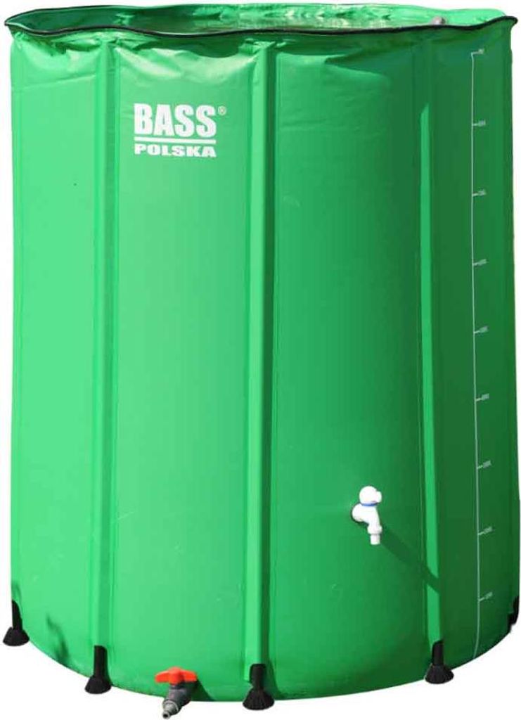Baril de pluie 1000 l, vert Image du produit 