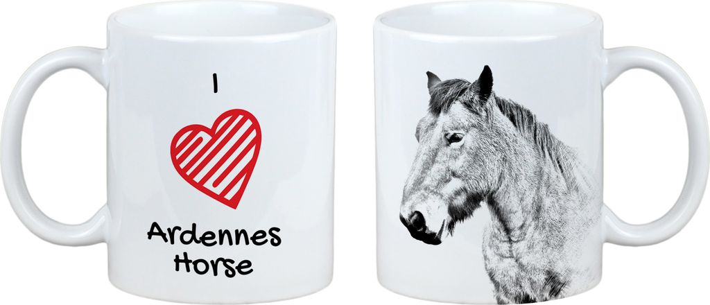 Ardenner Pferd - Tasse mit Pferd, niedliche Tasse mit Grafik, Geschenk mit Ihrem Foto von der Marke Art-Dog