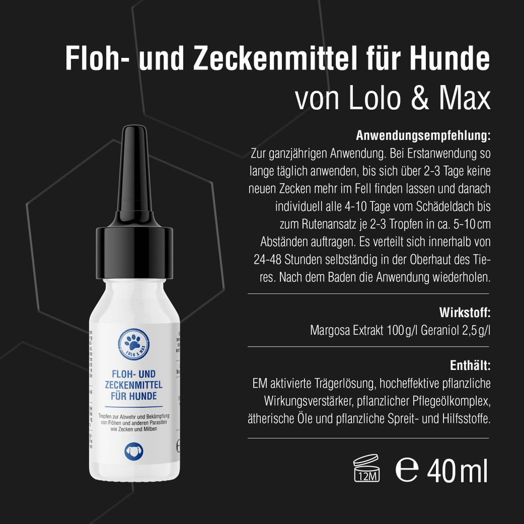 Lolo & Max - Spot On Floh- und Zeckenschutz für Hunde - bis Produktbild 2